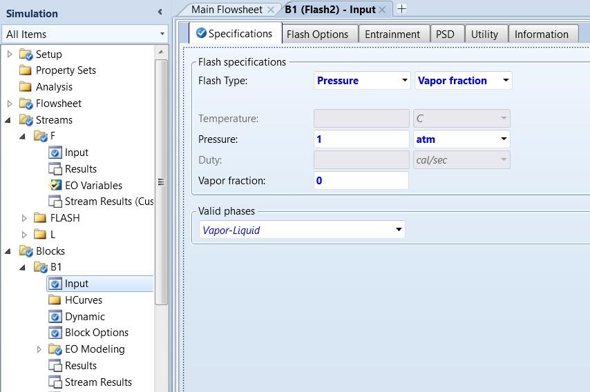 Aspen Plus入门教程（1）-一个简单闪蒸例子的实际模拟