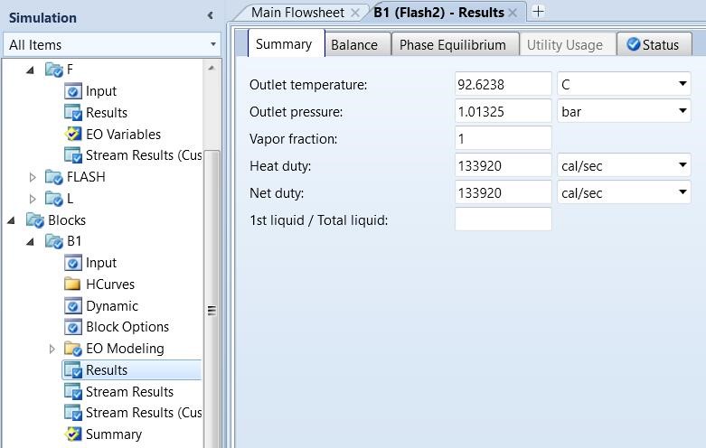 Aspen Plus入门教程（1）-一个简单闪蒸例子的实际模拟