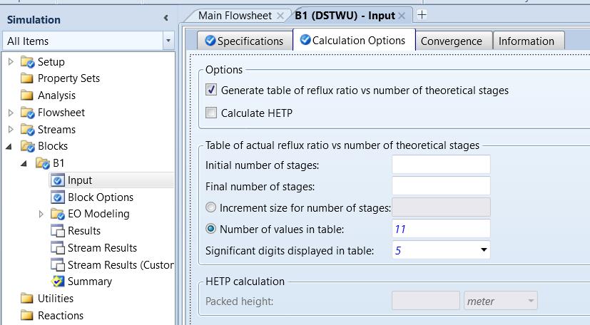 Aspen Plus入门教程（3）-简捷法计算理论板数