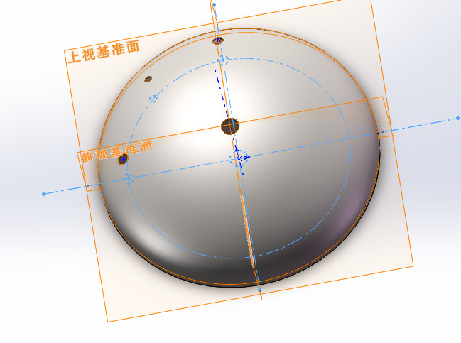 封头上开孔3.png 上封头开孔的画法--采用solidworks