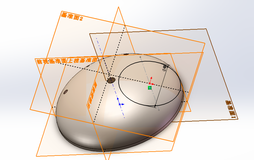 封头上开孔8.png 上封头开孔的画法--采用solidworks