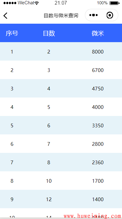 目数与微米查询.png 《压力容器实用计算》微信小程序更新了!