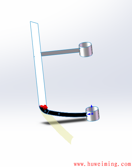 倾斜锚式桨叶绘制-通过SolidWroks